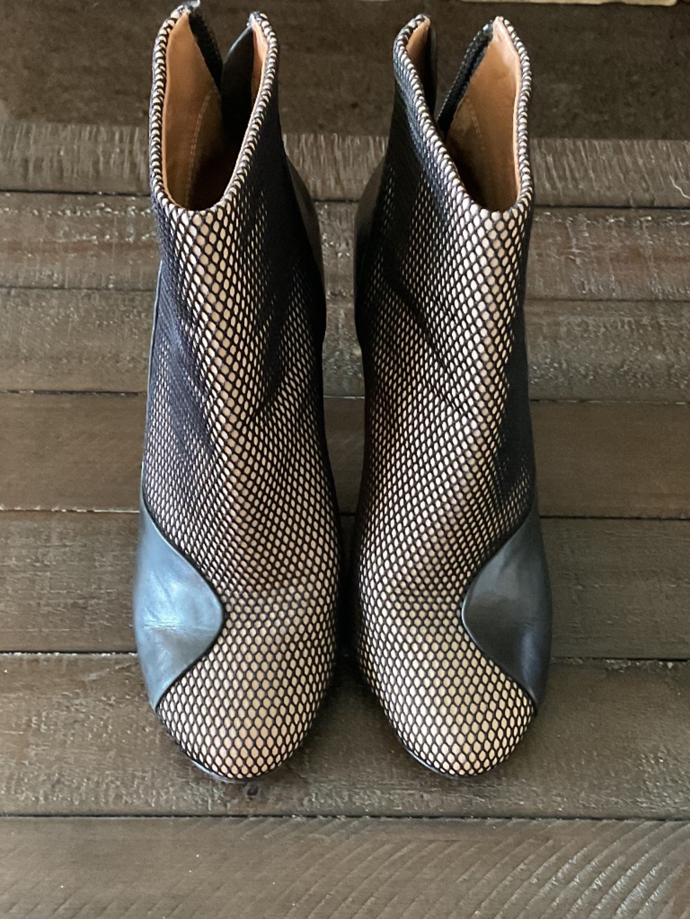 ⭐️ 3.1 Phillip Lim Francis Illusion Mesh and Leather Ankle Boots - size 36